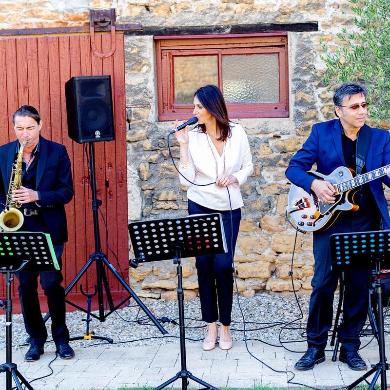 Vin d’honneur au Château de Janzé avec Lune de Jazz en trio