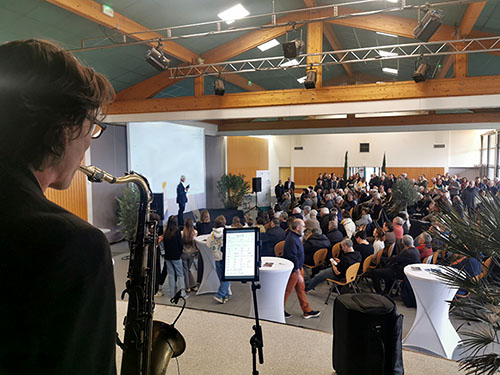 Groupe de musique pour les vœux du maire à Lyon