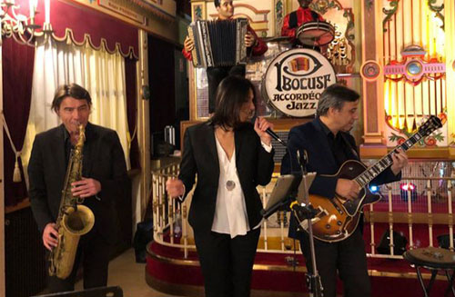 Cocktail d’entreprise à l’Abbaye de Collonges – Paul Bocuse avec Lune de Jazz en trio