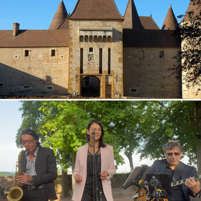 Cocktail et réception au Château de Corcelles avec musique live
