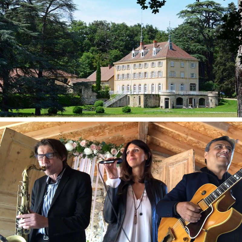 Cocktail et réception au Domaine de Chanille avec musique live