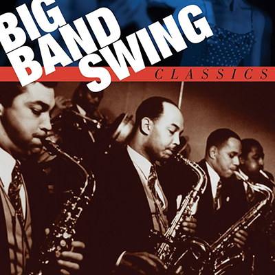 Un big band jouant dans une salle de bal
